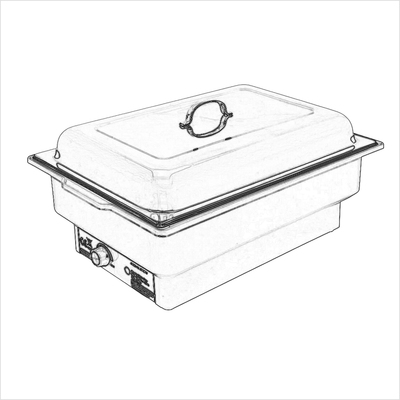 ../frankl24shop/Elektro Chafing Dish thermostatgesteuert 230V (ohne GN Blech)
